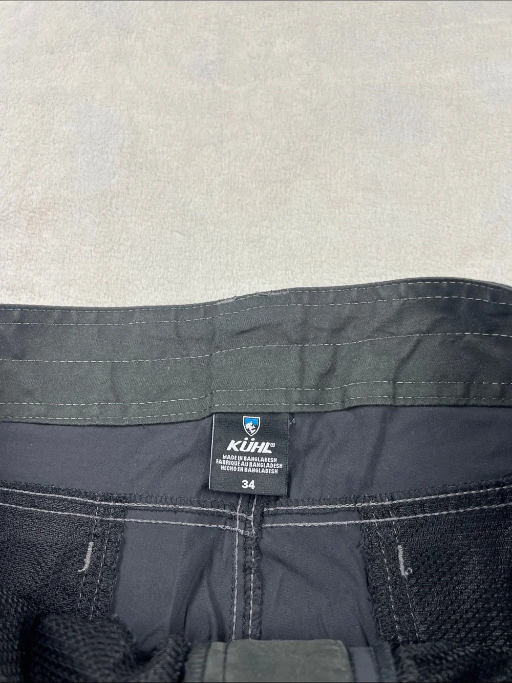Kuhl Renegade Shorts Men’s 34 Carbon Gray Hiking Outdoor Style 5121 Nylon